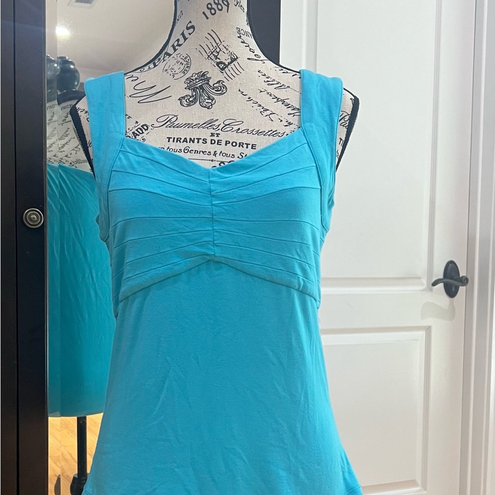 Blue Sleeveless Top